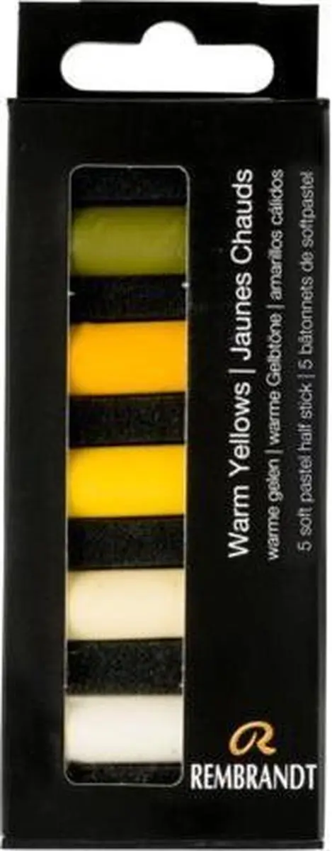 Rembrandt Softpastel Half 5 Warme Gelen - Donkergeel - 5 Stuks