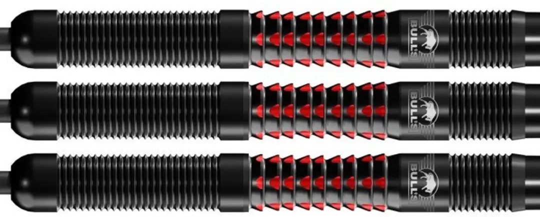 Bull's Benjamin Pratnemer 90% Dartpijlen - 3 Stuks - Rood/Zwart