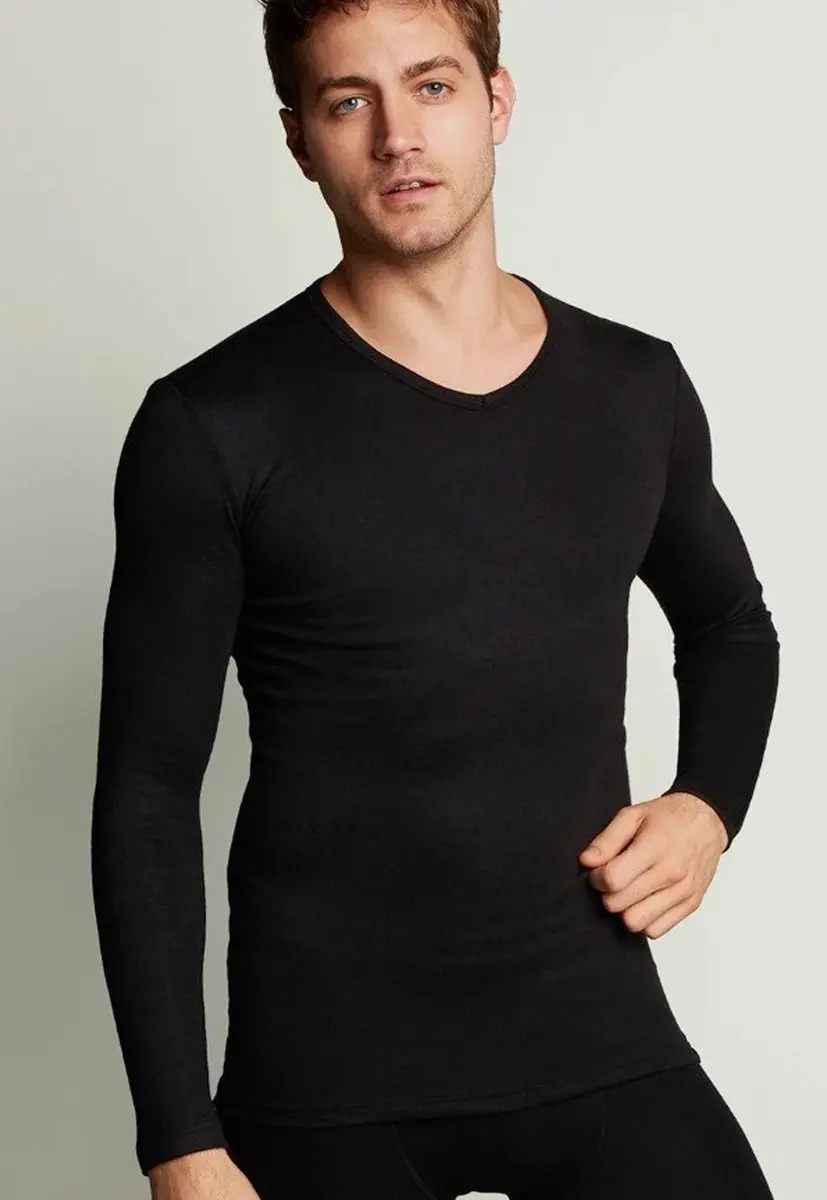 Ten Cate B30246-0151 Thermo Shirt V-Neck Longsleeve - S - Snow White