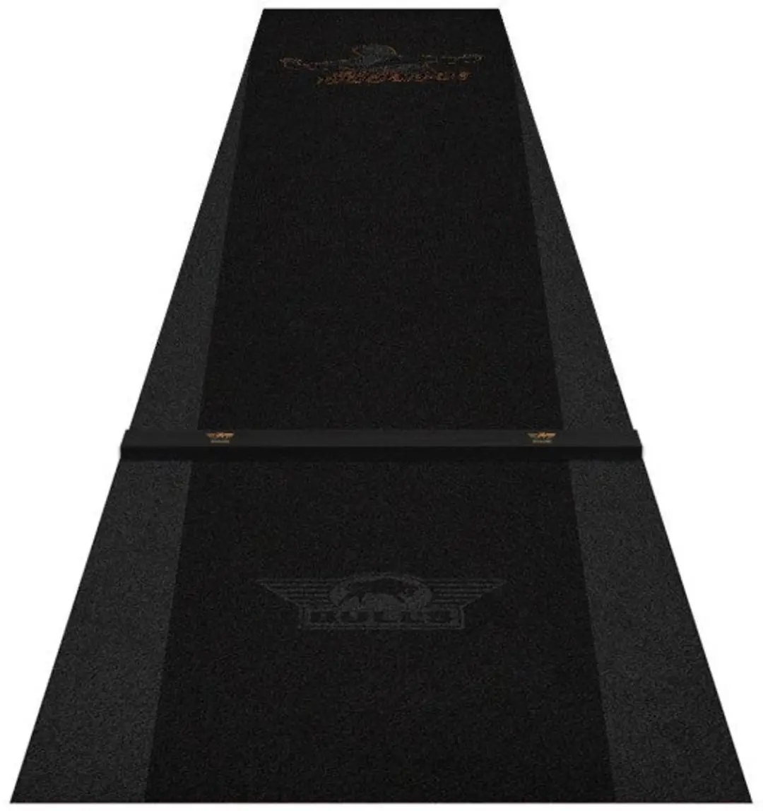 Bull's Dartmat Dirk van Duijvenbode 300x60cm - Inclusief Oche - Zwart/Grijs
