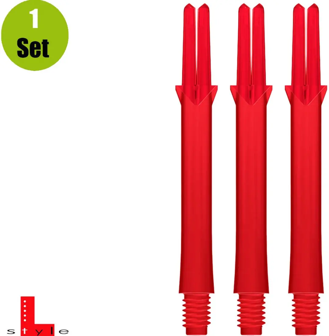 L-Style L-Shaft Locked Straight Dart Shafts SL1044 - 3 Stuks - Rood