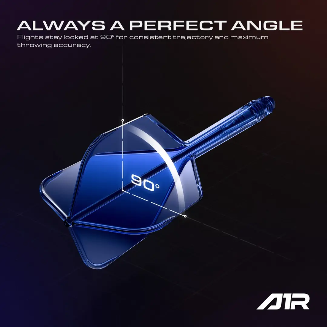 goat Air Blue Clear NO6 Dart Flights - 3 Stuks
