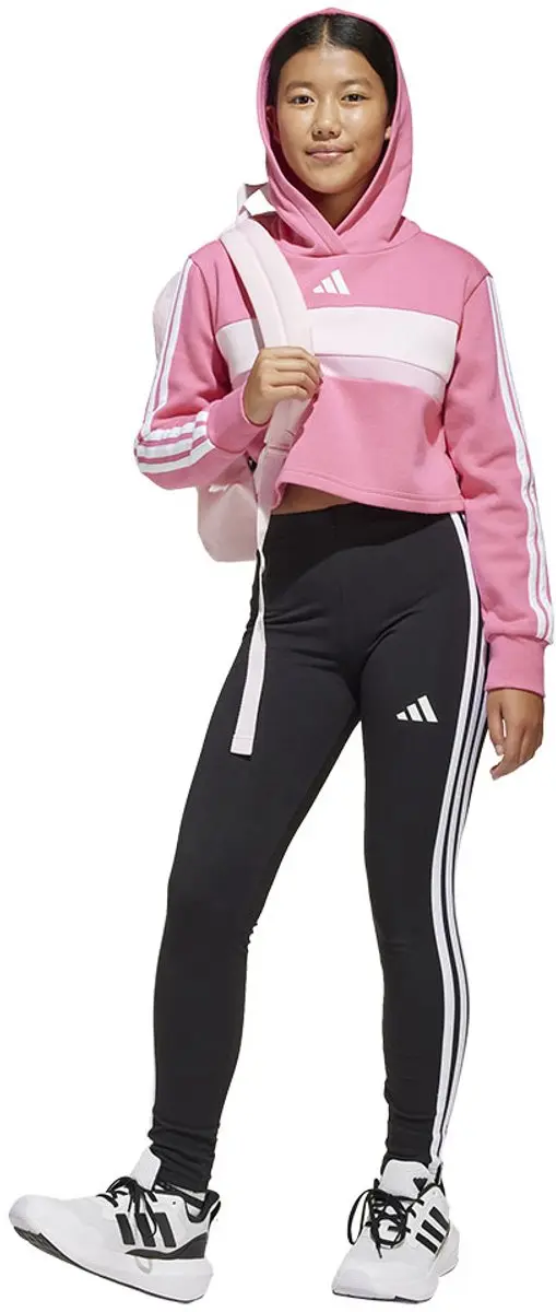 Adidas Tiberio 3 Stripes Fleece Trainingspak - 116 - Roze
