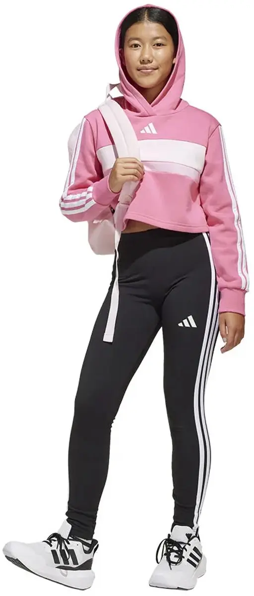 Adidas Tiberio 3 Stripes Fleece Trainingspak - 116 - Roze