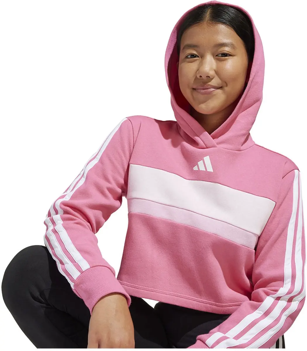 Adidas Tiberio 3 Stripes Fleece Trainingspak - 116 - Roze
