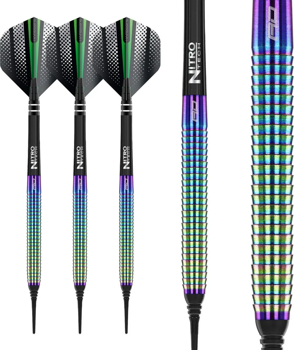Red Dragon Razor Edge Spectron 85% Darts - 3 Stuks - Regenboog