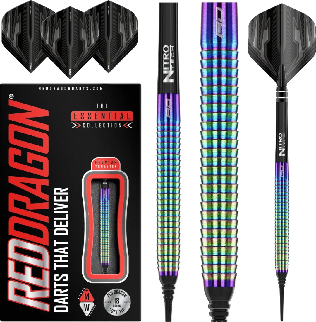 Red Dragon Razor Edge Spectron 85% Darts - 3 Stuks - Regenboog