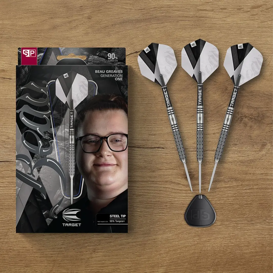 Target Beau Greaves G1 Swiss Point Dartpijlen - 3 Stuks - Zilver