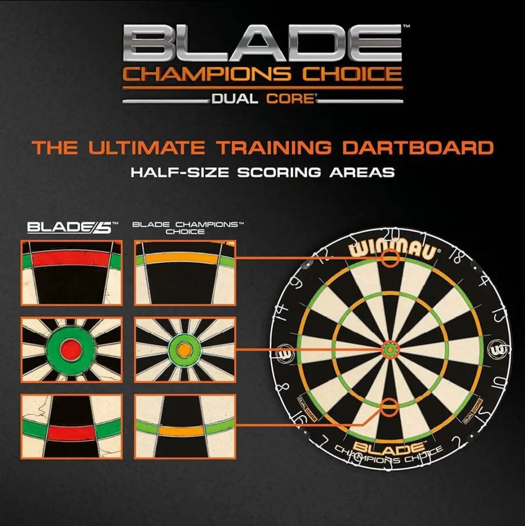 Winmau Blade Champions Choice Dual Core Dartbord 45cm