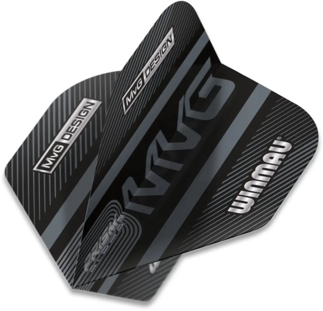 Winmau Prism Alpha Black MVG Dart Flights - 3 Stuks