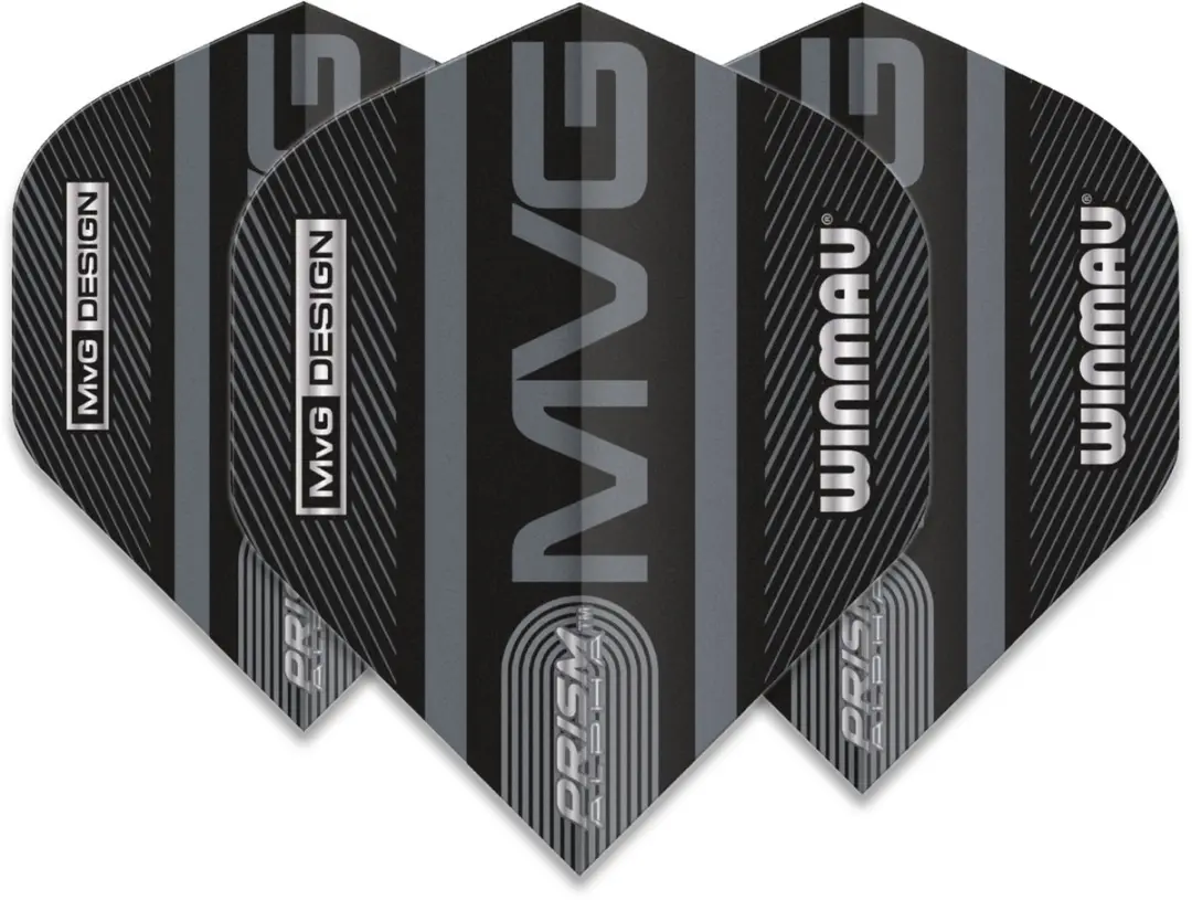Winmau Prism Alpha Black MVG Dart Flights