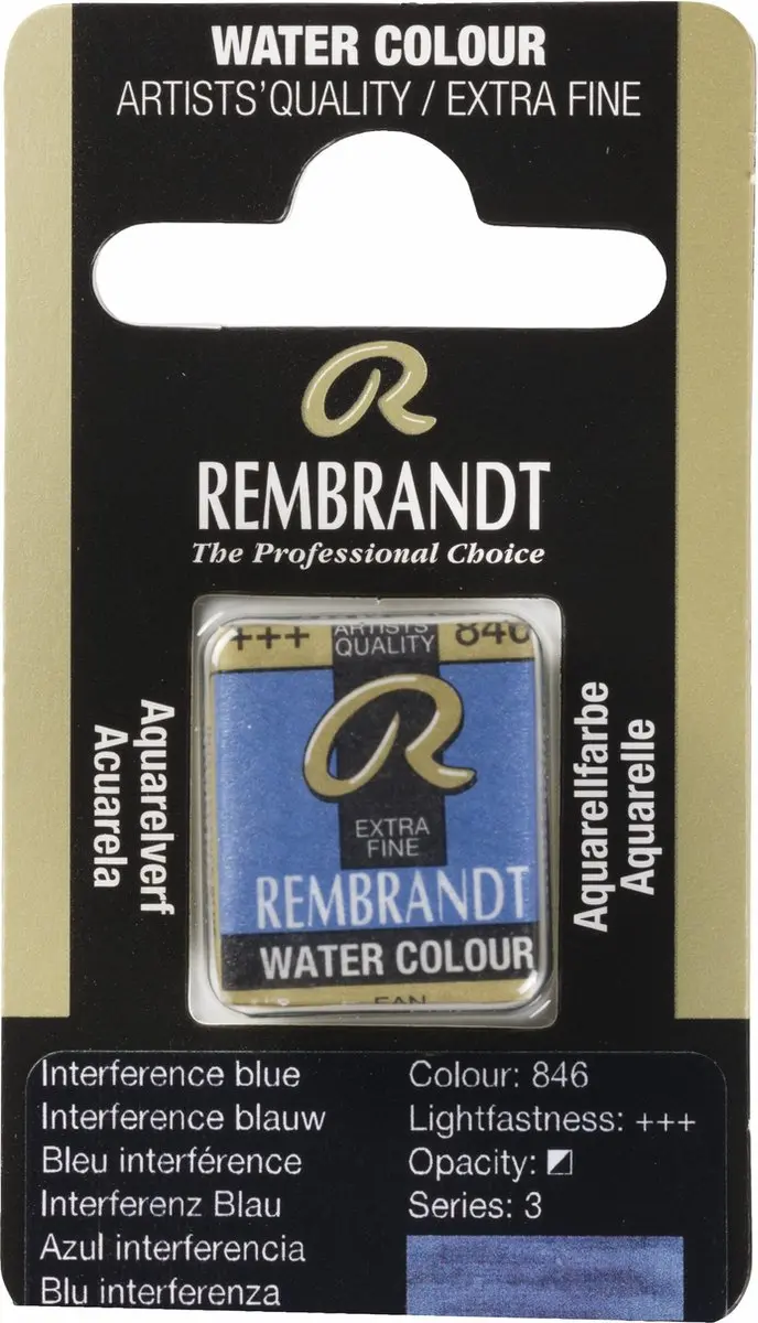 Rembrandt Watercolor Napjes Interference Blue