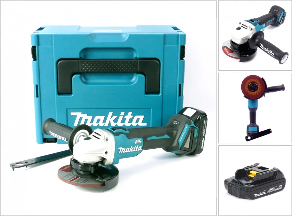 Makita DGA504Y1J Accu-Haakse Slijper 125mm - 18V - afbeelding 2 van 6