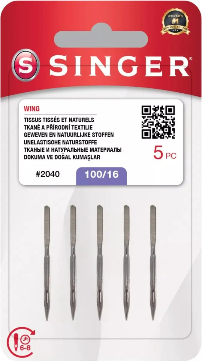 Singer Wing 2040 100 Naalden - 5 Stuks