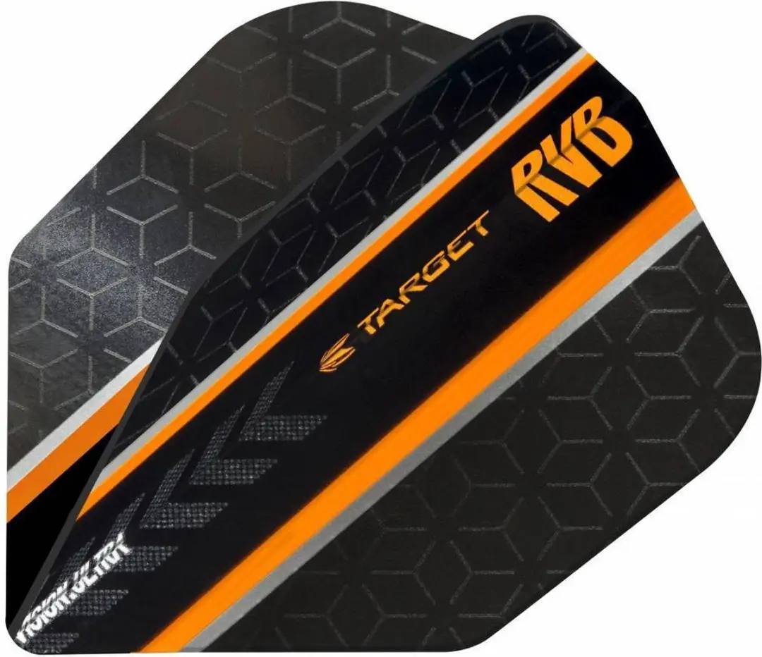 Target Vision Ultra RVB Black NO6 Dart Flights - 3 Stuks - Oranje/Zwart