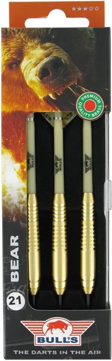 Bull's Bear Brass Dartpijlen 21g - 3 Stuks - Goud