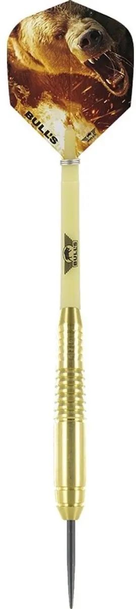 Bull's Bear Brass Dartpijlen 21g - 3 Stuks - Goud - afbeelding 6 van 6