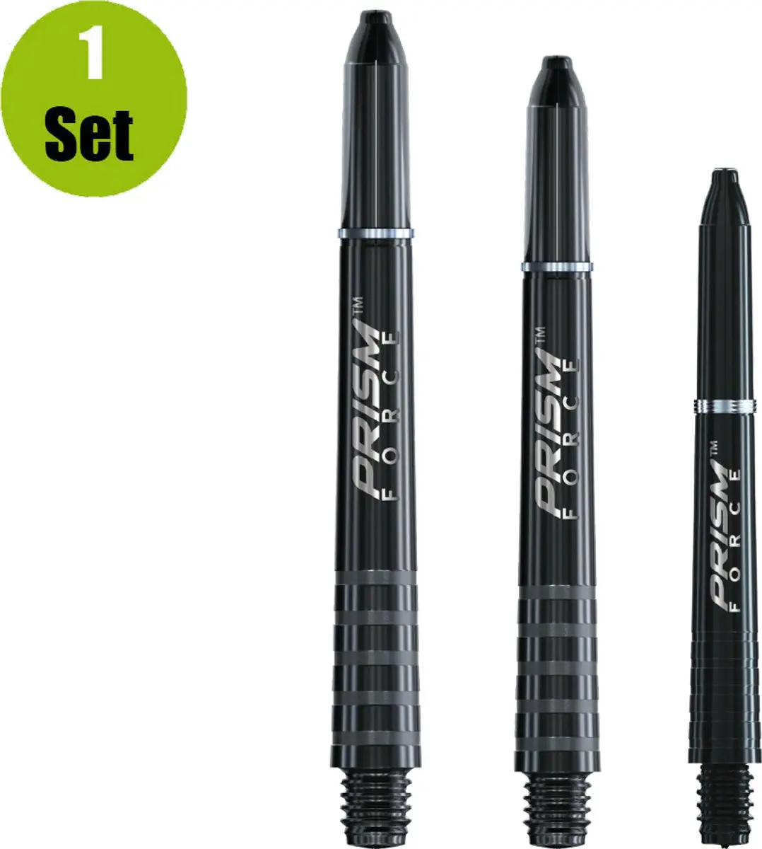 Winmau Prism Force Dart Shafts 3 Stuks - Zwart - afbeelding 6 van 6