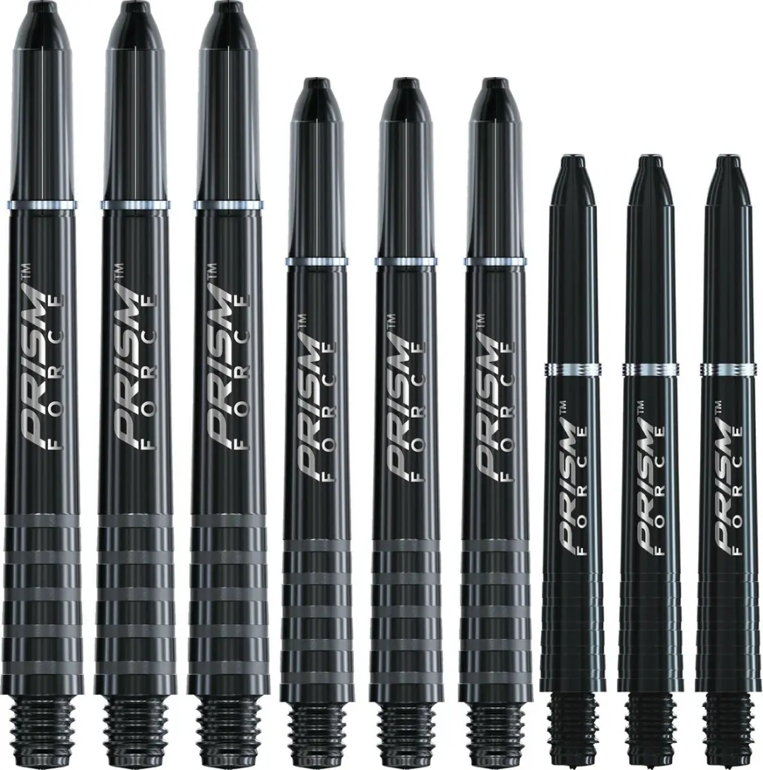 Winmau Prism Force Dart Shafts 3 Stuks - Zwart