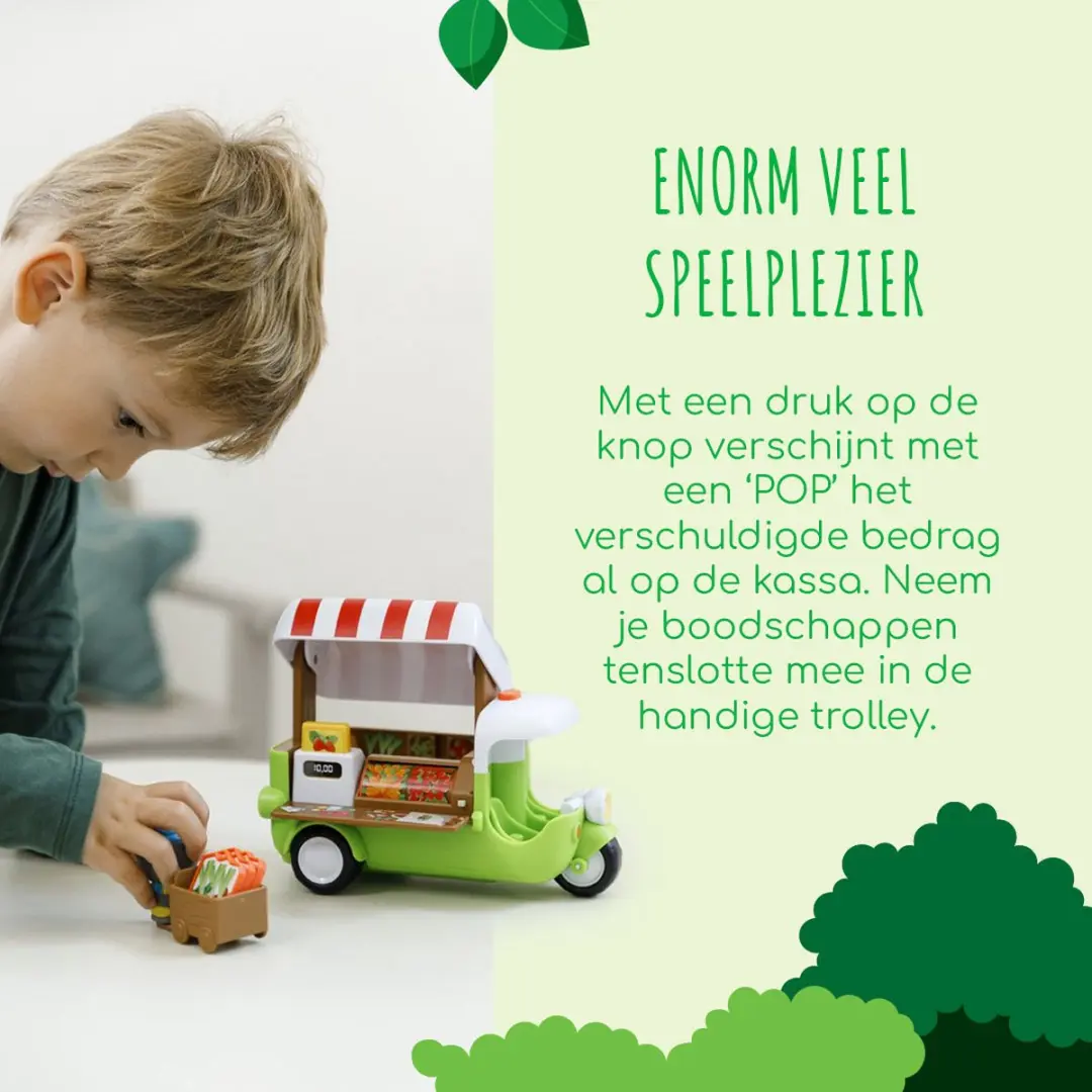 Klorofil De Food Truck Speelset 700218 - Interactief Speelgoed - Raccoon Figuur