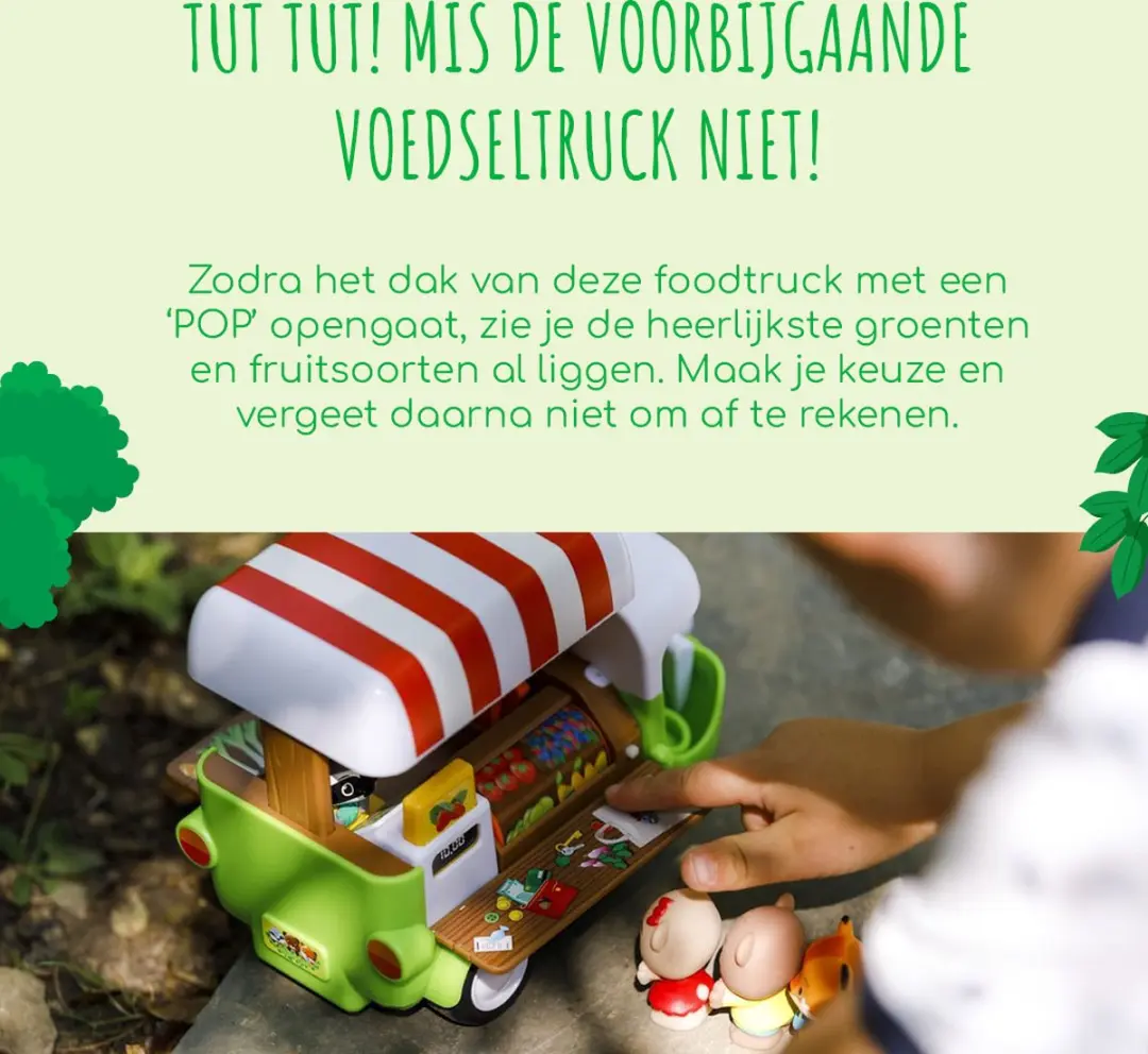 Klorofil De Food Truck Speelset 700218 - Interactief Speelgoed - Raccoon Figuur
