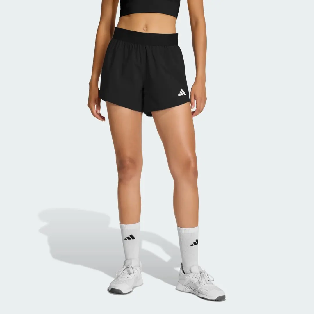 Adidas Performance Pacer Flex Woven Short Dames - Zwart S