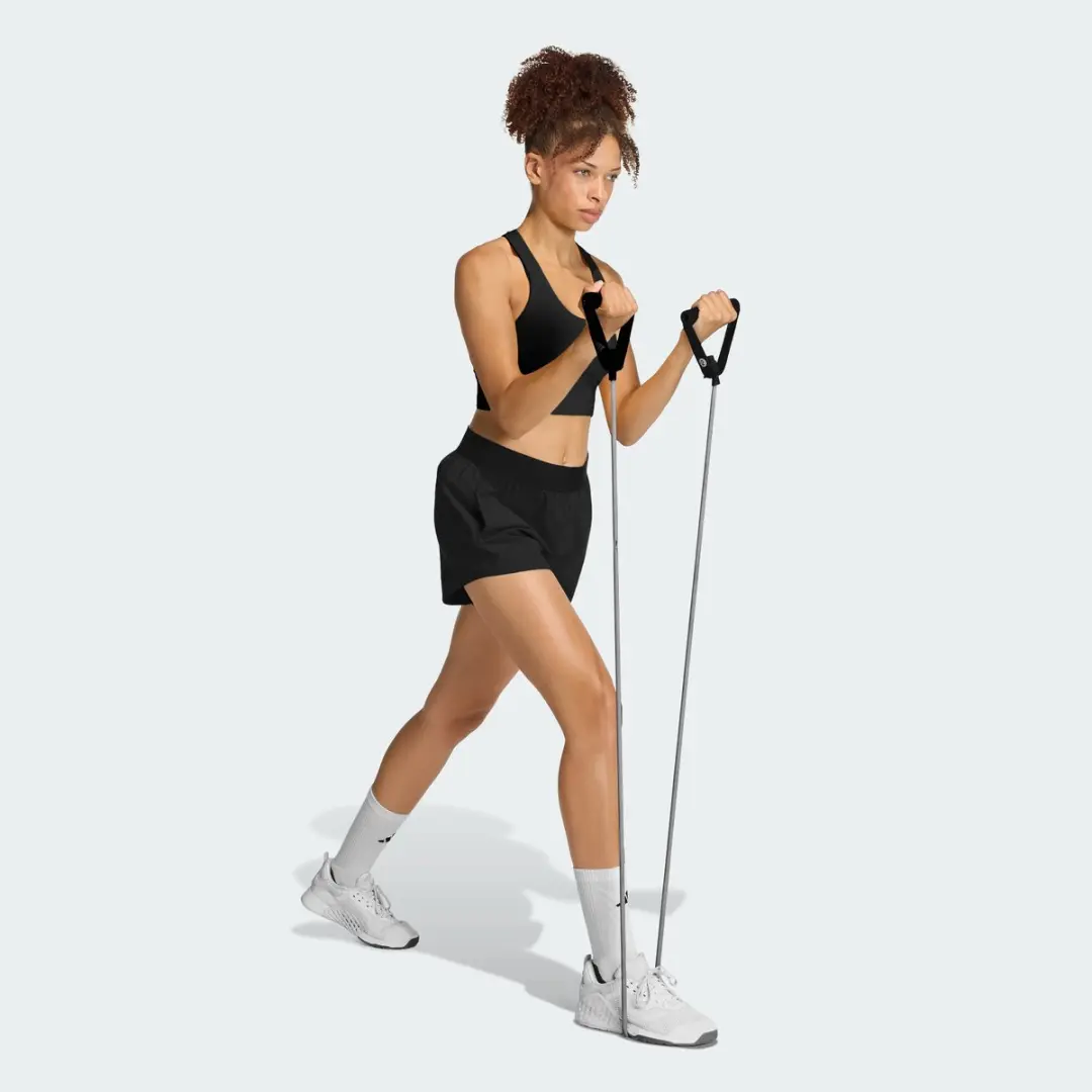 Adidas Performance Pacer Flex Woven Short Dames - Zwart S