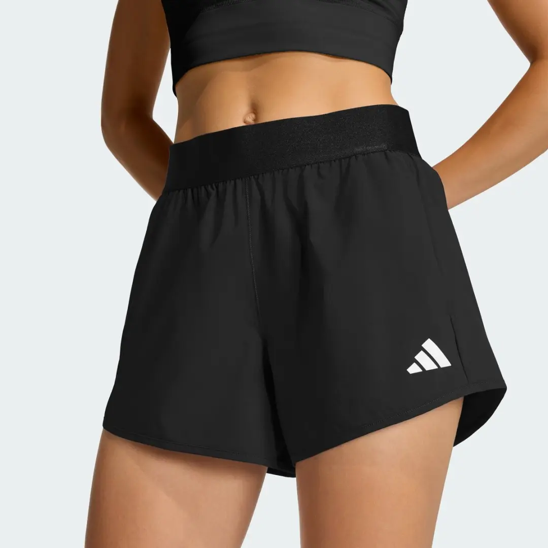 Adidas Performance Pacer Flex Woven Short Dames - Zwart S