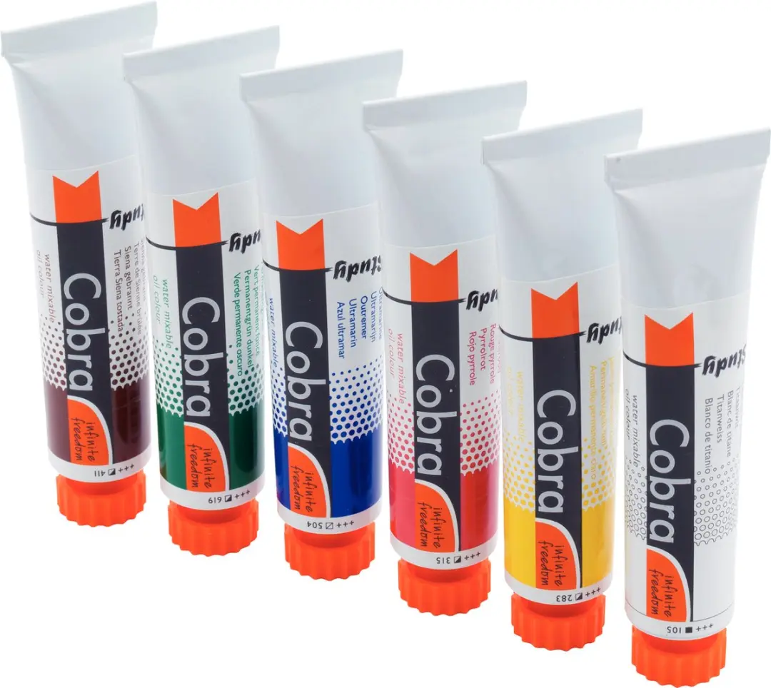 Cobra Study Olieverfset 6x20ml - Assorti