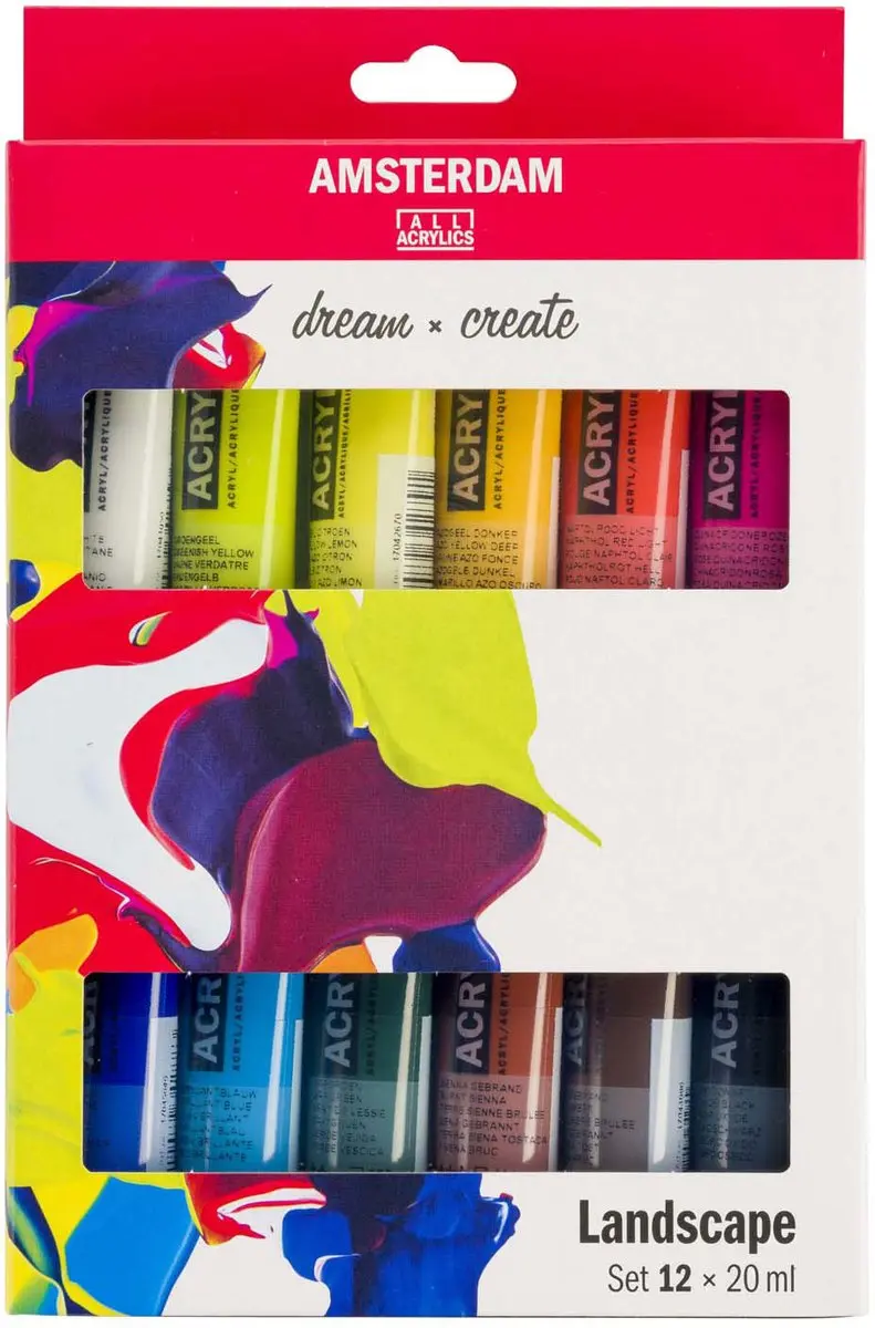 Amsterdam Standard Acrylverf Landschapset - 12 Kleuren 20ml