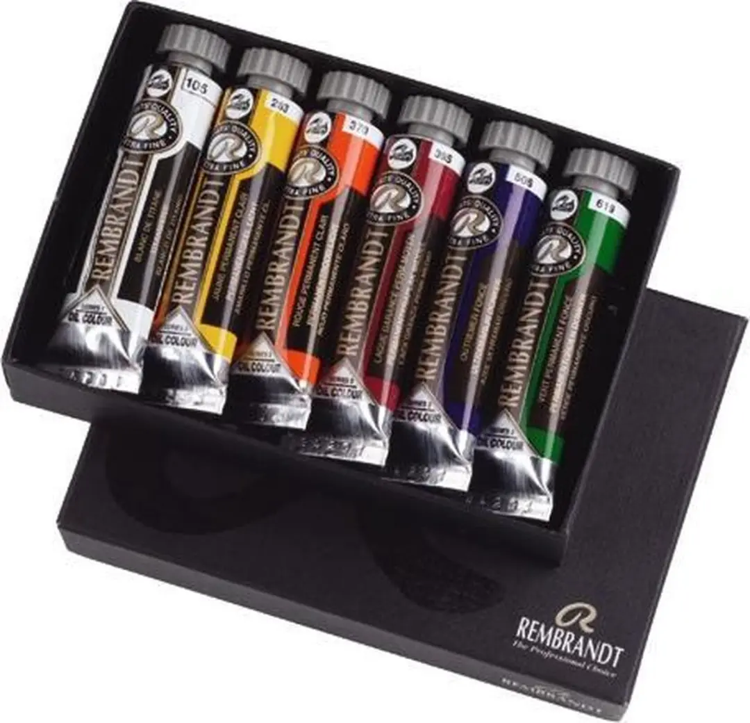 Rembrandt Oilverf Set 6 Kleuren 15ml - Assorti