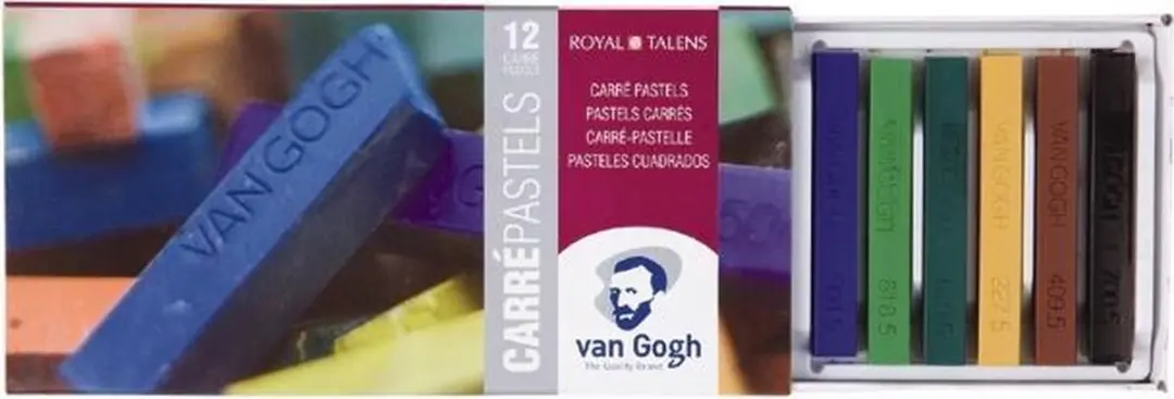 Van Gogh Carré Pastelkrijt 12 Kleuren - Assorti