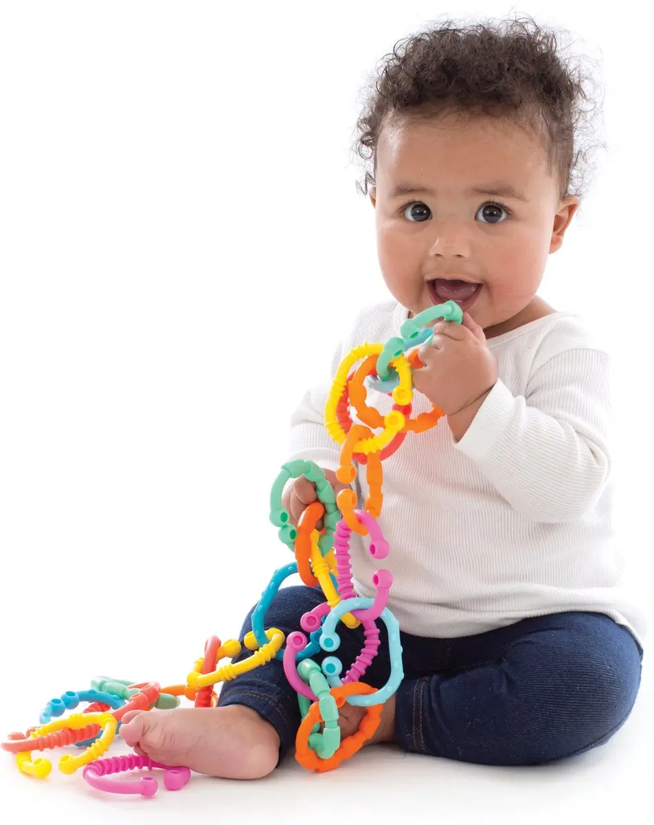 Playgro Loopy Loops Schakelringen - 24 Stuks - Multi