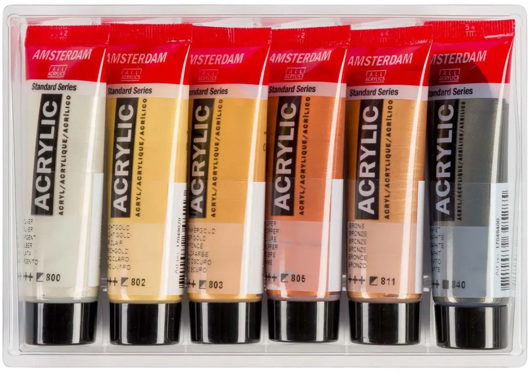 Amsterdam Standard Series Acrylverf Metallic Set - 6x20ml - Assorti