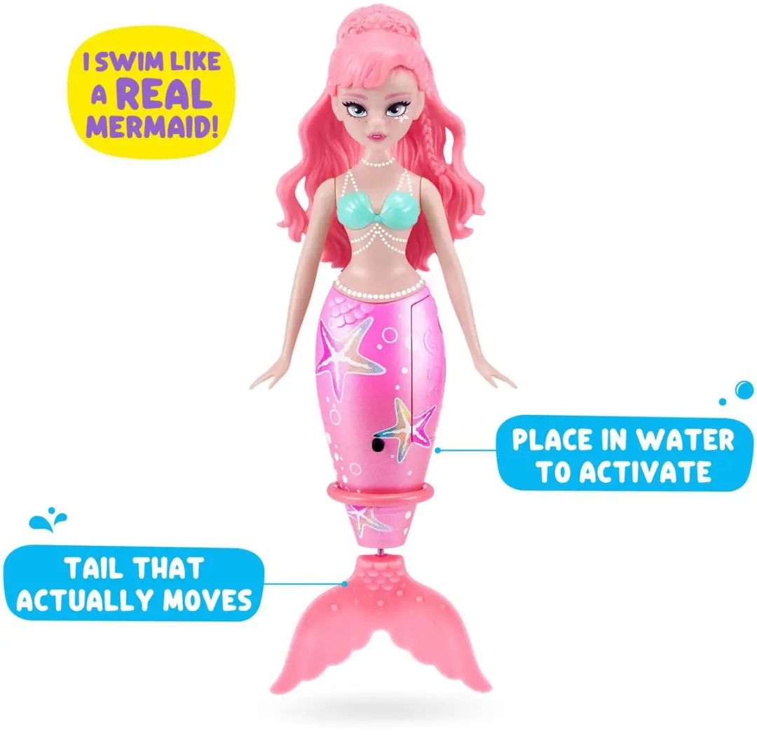 ZURU Zeemeermin Magisch Water Interactief Badspeelgoed - Meerkleurig - afbeelding 6 van 6