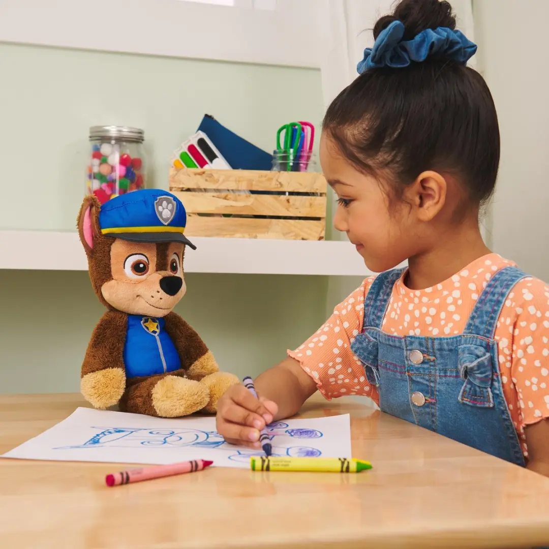 PAW Patrol Chase Knuffel 33cm - Blauw & Bruin - afbeelding 6 van 6