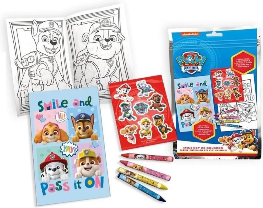 PAW Patrol Mini Tekenset - Rood