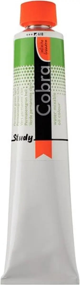 Cobra Study Water Vermengbare Olieverf Permanentgroen light 200ml