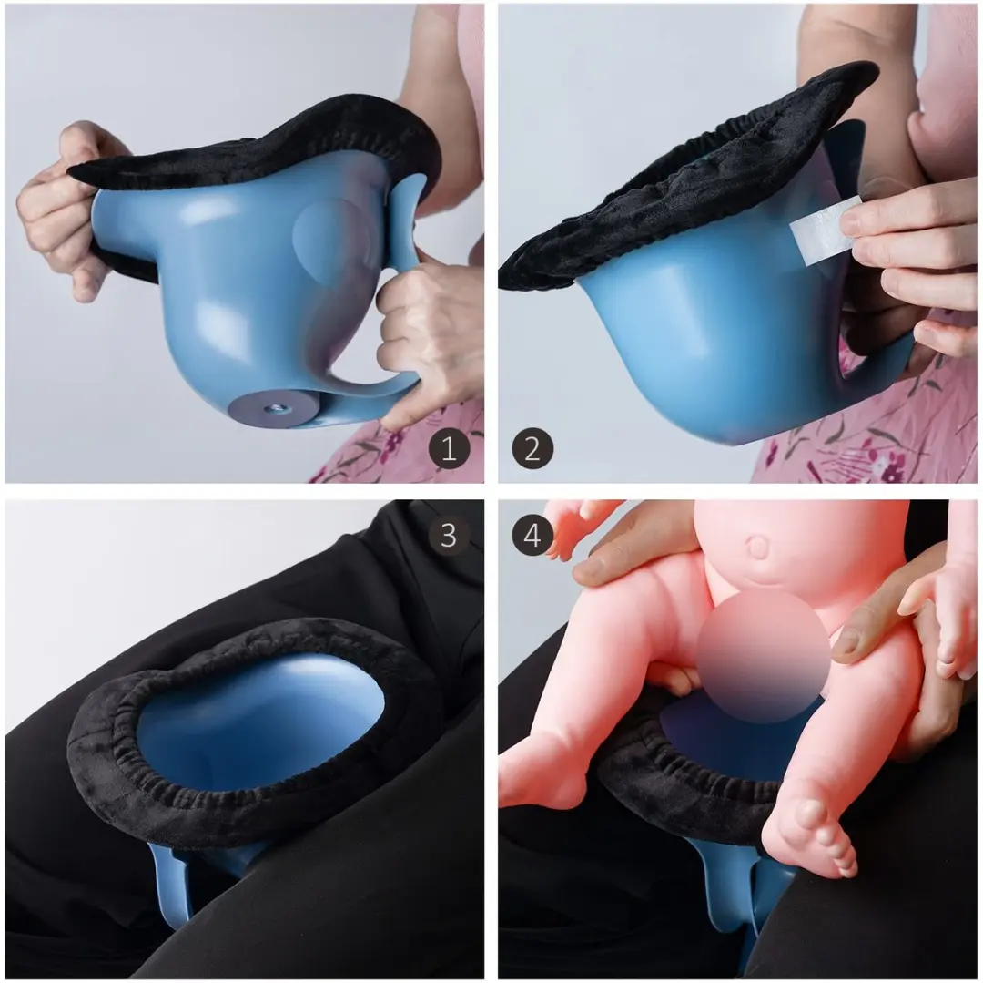ECTEATOY Baby Zindelijkheidspotje Visontwerp - Blauw