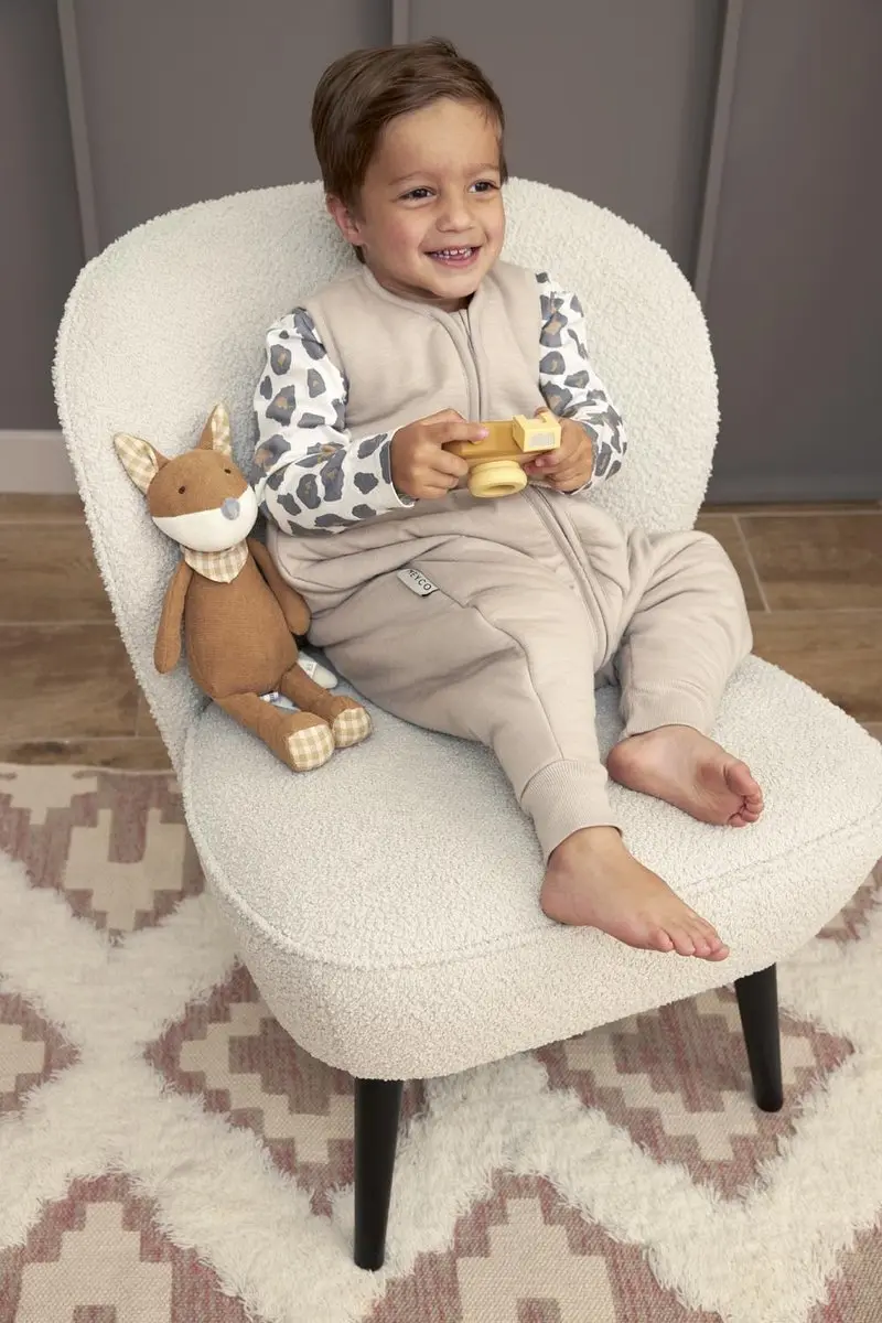 Meyco Baby Slaapoverall Winter Greige 104cm