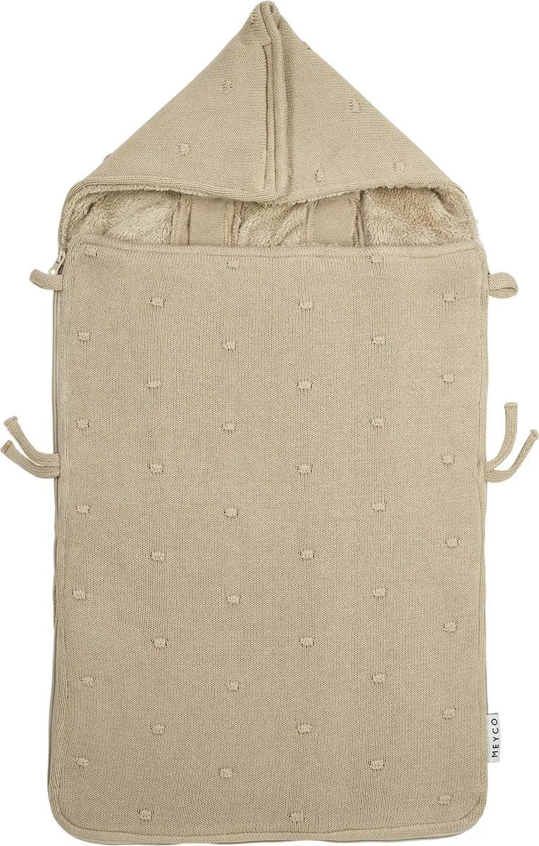 Meyco Baby Mini Knots Voetenzak Sand 40x82cm