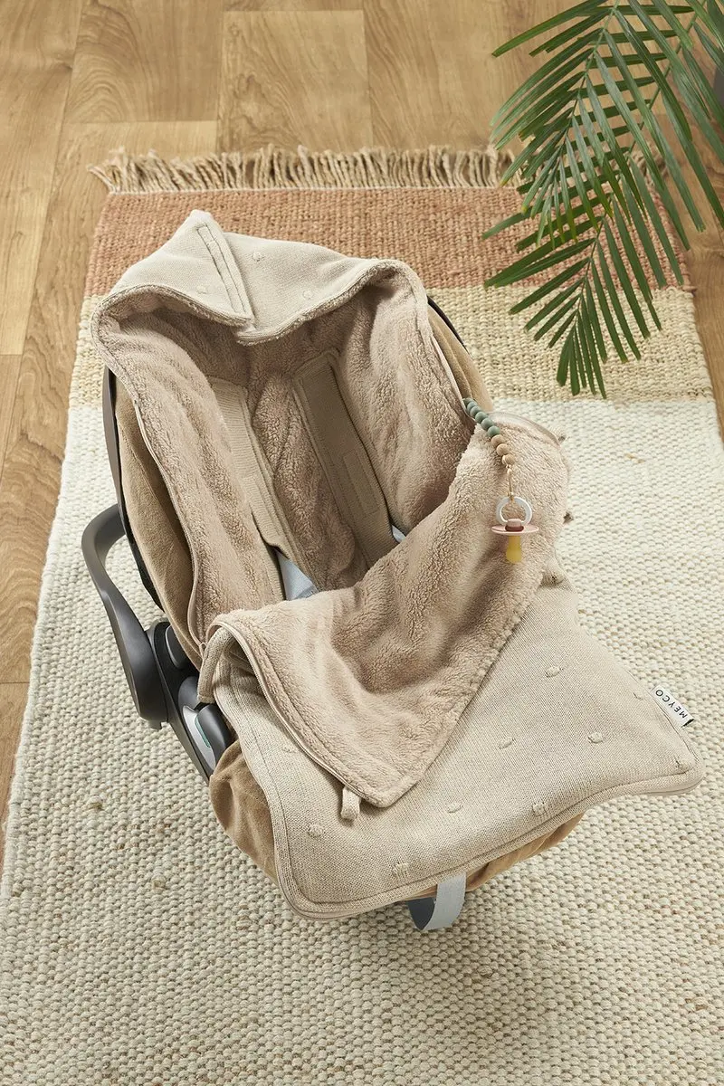Meyco Baby Mini Knots Voetenzak Sand 40x82cm