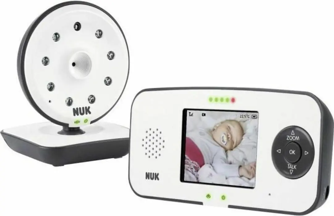 NUK 550VD Babyfoon met Camera 4.3" - Wit/Zwart