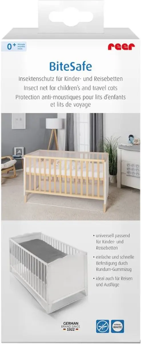 Reer BiteSafe Insectenbescherming Kinder-/Reisbed - Wit