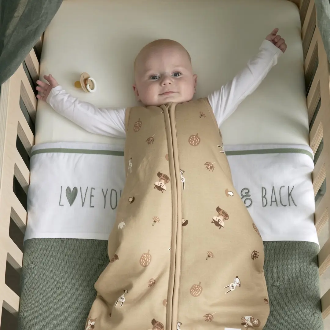 Meyco Baby Love You To The Moon & Back WiegLaken 75x100cm - Forest Green - afbeelding 6 van 6