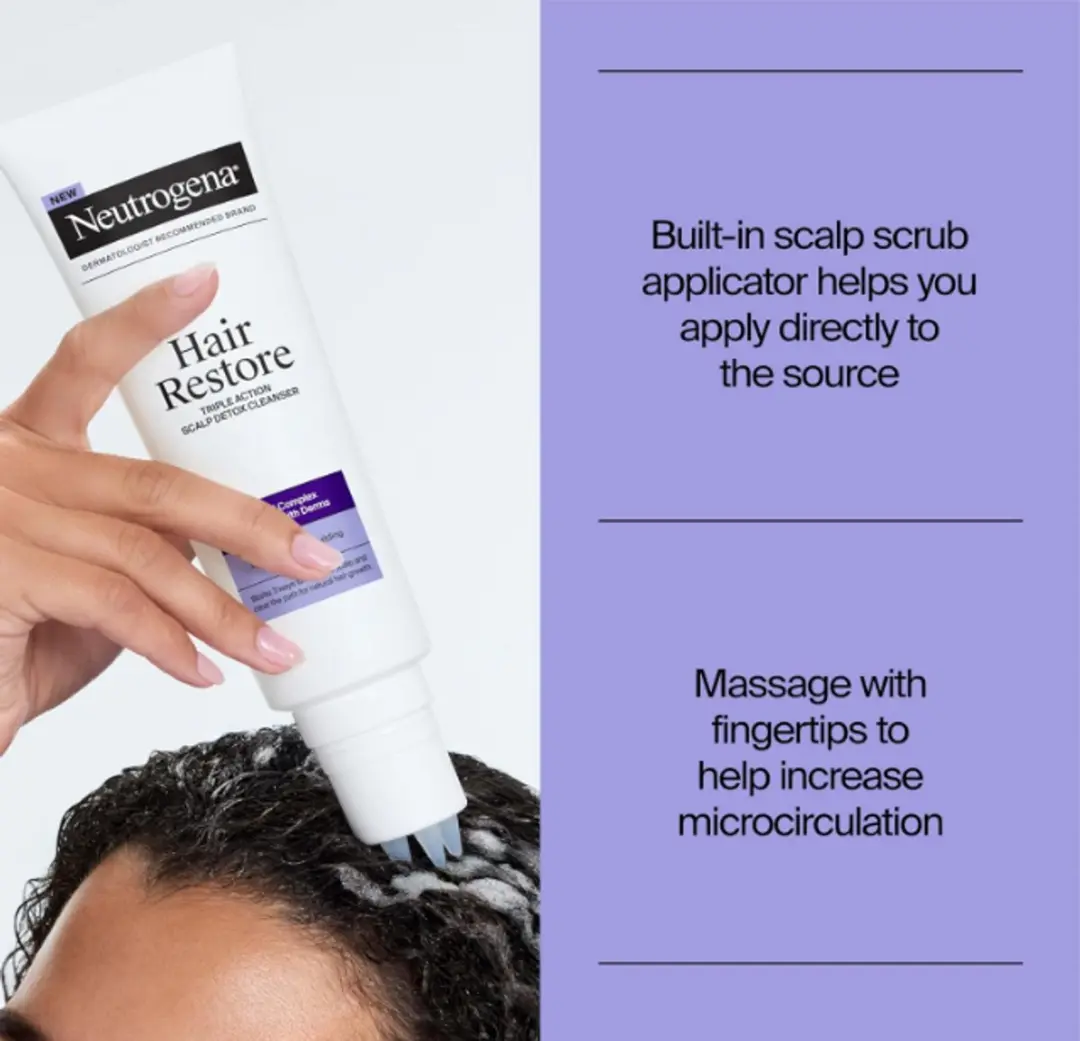 Neutrogena Hair Restore Triple Action Scalp Detox Cleanser 236ml