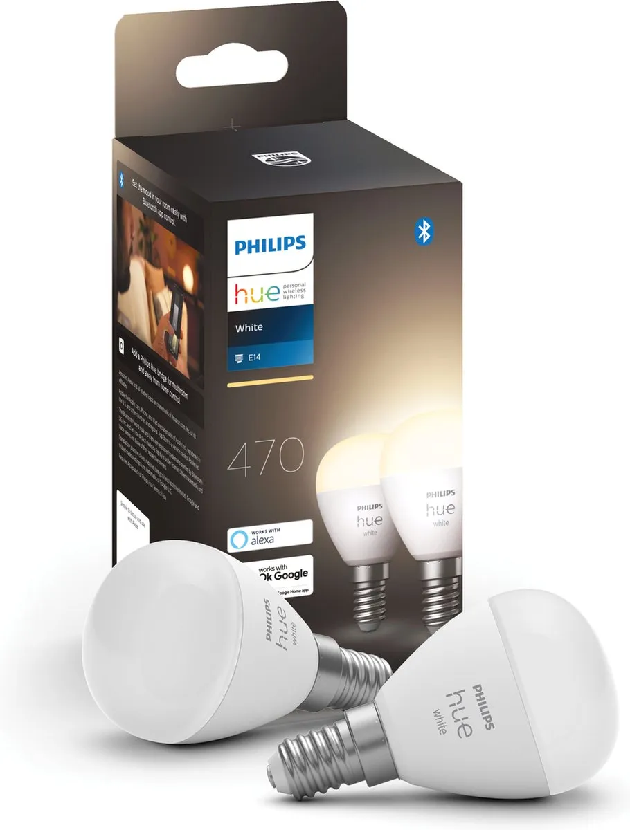 Philips Hue Kogellamp E14 Duopack