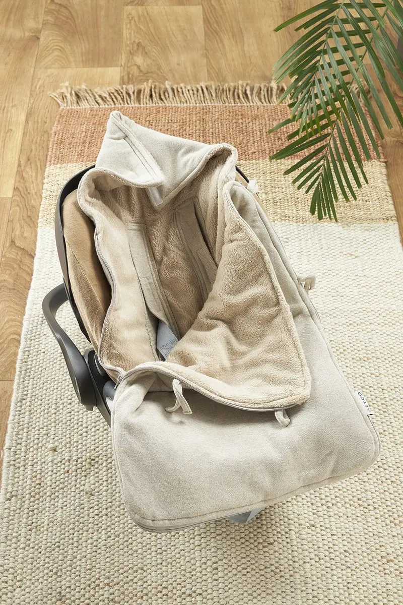 Meyco Baby Knit Basic Voetenzak 40x82cm - Sand Melange