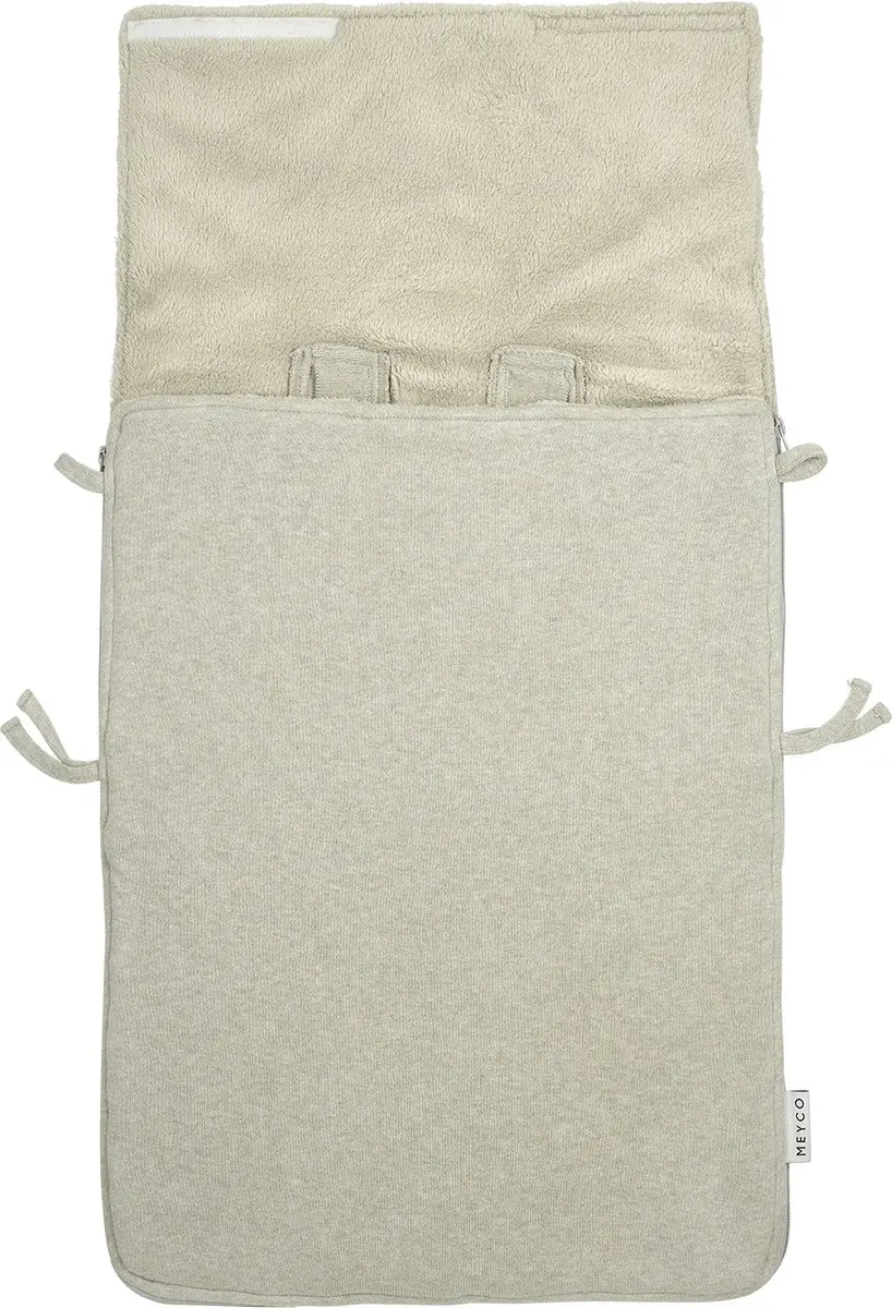 Meyco Baby Knit Basic Voetenzak 40x82cm - Sand Melange