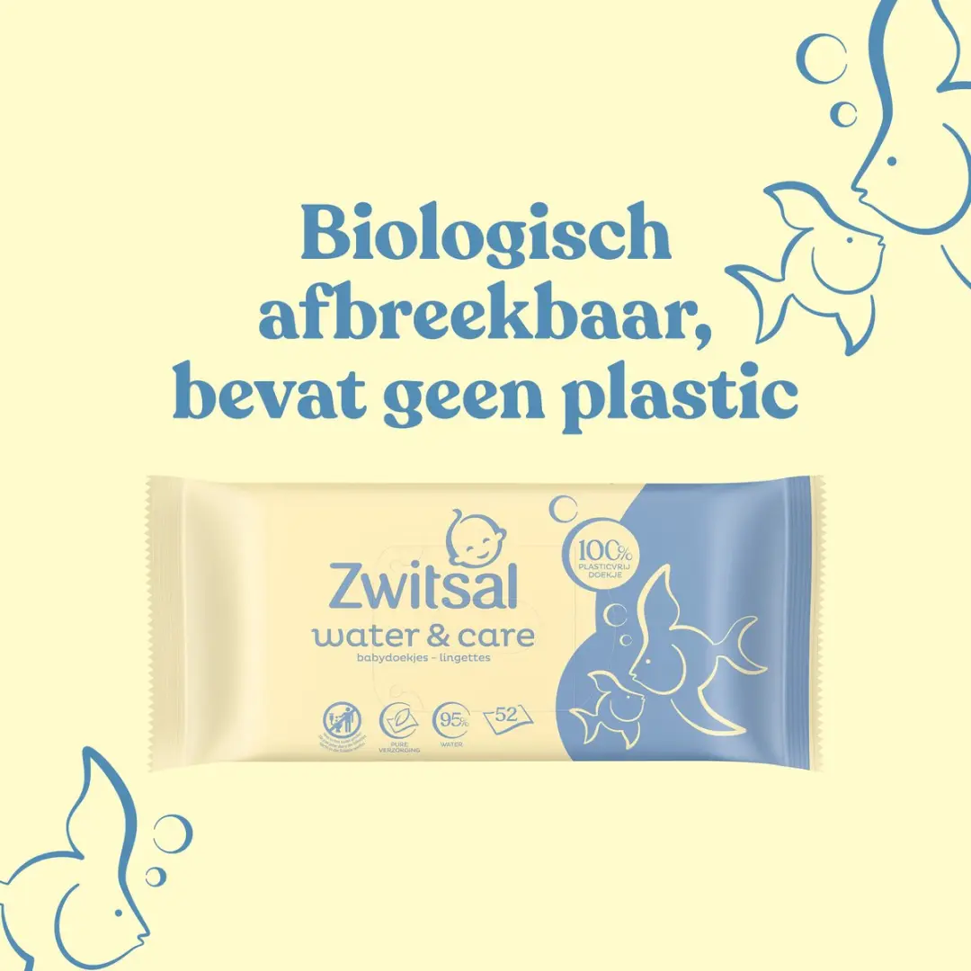Zwitsal Billendoekjes Water & Care 624 Stuks